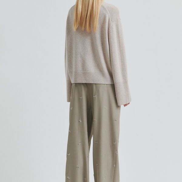 Alpha Strickjacke, mid brown melange, Second Female