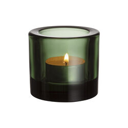 Kivi tealight holder, pine green, Iittala