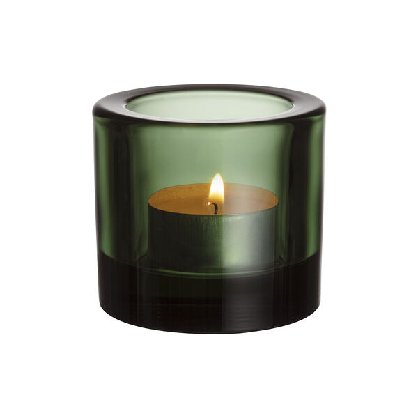 Kivi tealight holder, pine green, Iittala