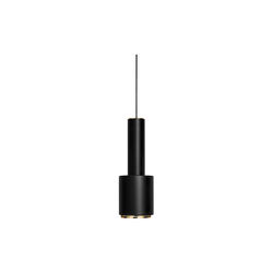 Pendant Light A110 &ldquo;Hand Grenade&rdquo;, black/brass-plated, Artek