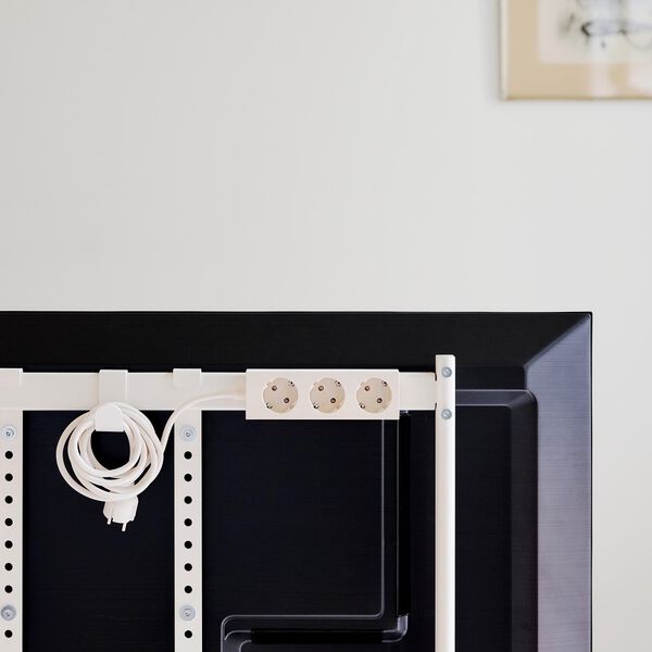 Power Bar 5 meters, pearl, Pedestal