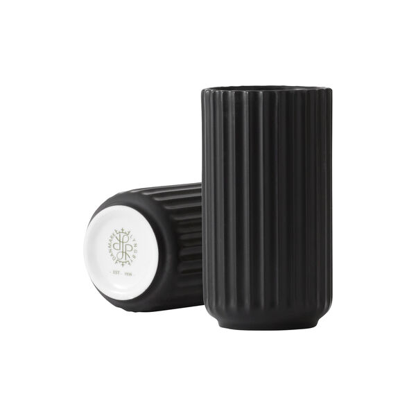 Lyngby Vase, black, Lyngby Porcelæn