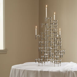 STOFF Nagel Kerzenst&auml;nder, Chrom, STOFF Nagel