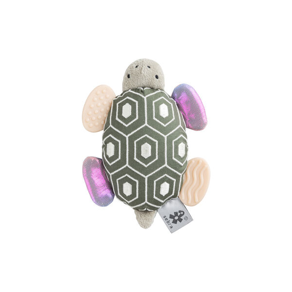Turbo the Turtle Activity Rattle with Mirror, Sebra
