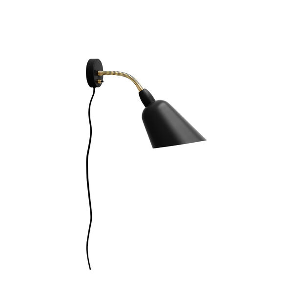 Bellevue AJ9 Wall Lamp, black/brass, &Tradition