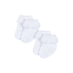 2er-Pack R&uuml;schen-Socken, optic white, Konges Sl&oslash;jd
