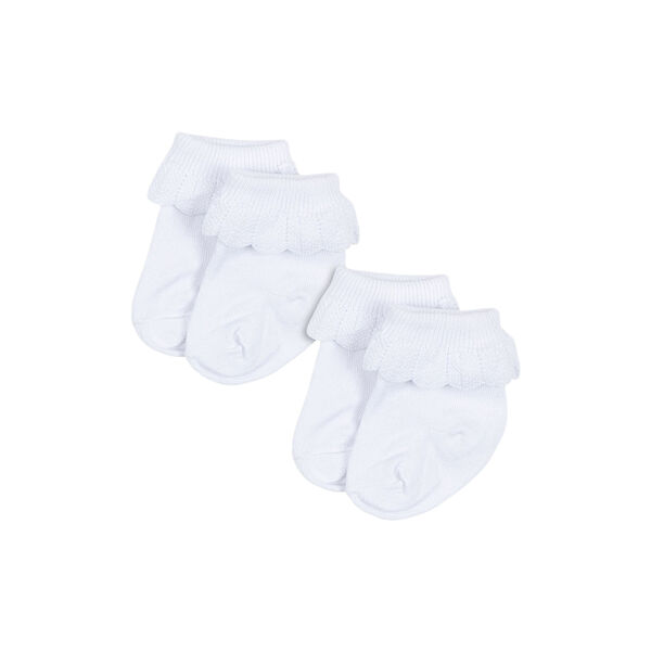 2er-Pack R&uuml;schen-Socken, optic white, Konges Sl&oslash;jd
