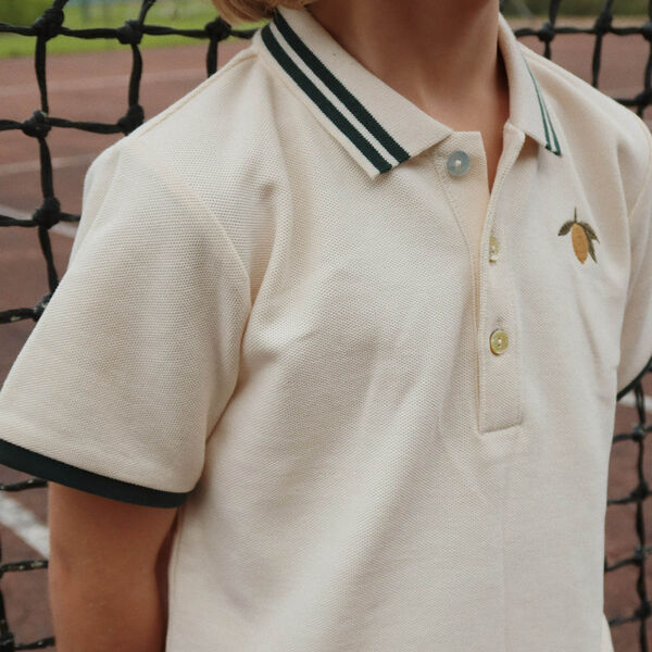 Florian Poloshirt, antique white, Konges Sløjd