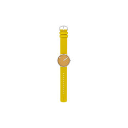 Picto Armbanduhr, mustard yellow/canary yellow, Picto