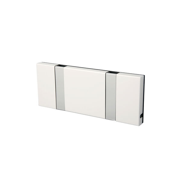 KNAX Horizontal 2 Coat Rack, white/grey, LoCa