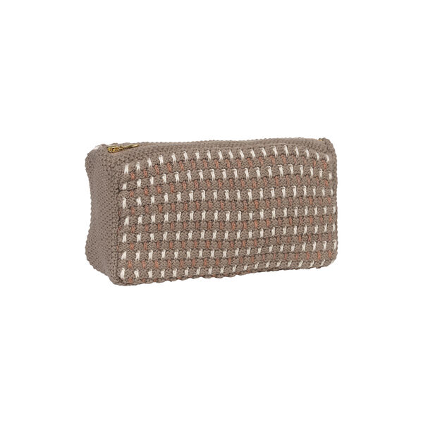 Knitted Clutch Multi, brown-beige_sugar Knitted Clutch Multi, brown-beige_sugar, By LOHN