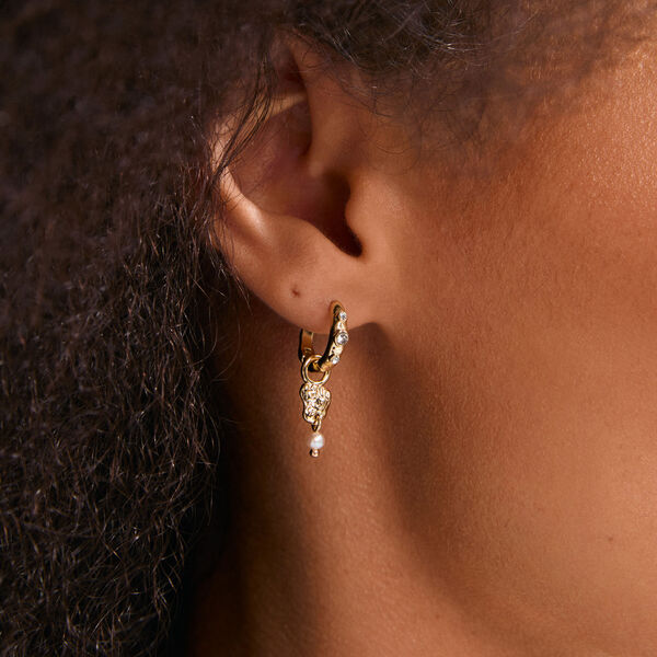 SLOAN earrings, gold plated, Pilgrim