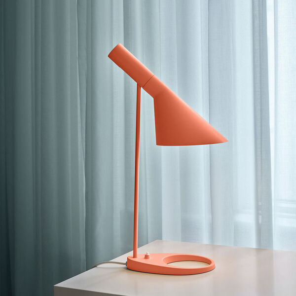 AJ Table Lamp, electric orange, Louis Poulsen