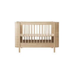 Wood Mini+ Cot Bed excl. Junior Kit 68x122 cm, oak, Oliver Furniture