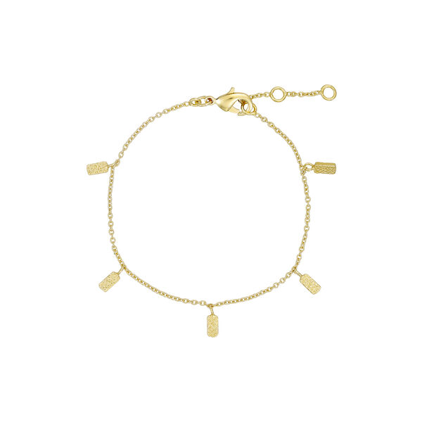 Bracelet With Pendants, gold-plated, Pure by Nat