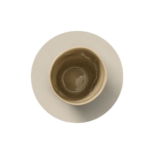 Serene glass mat Circle, cream, LIND DNA