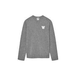 WWTay Pullover, light melange grey, Wood Wood