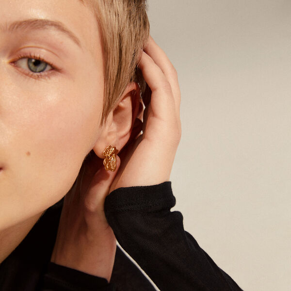 HORIZON Studs, gold plated, Pilgrim