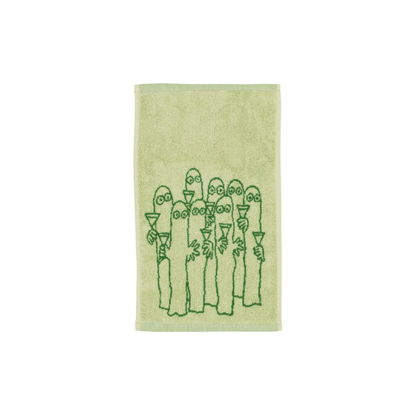 Mumi hand towel Hattifnatter 30x50 cm, green, Moomin Arabia