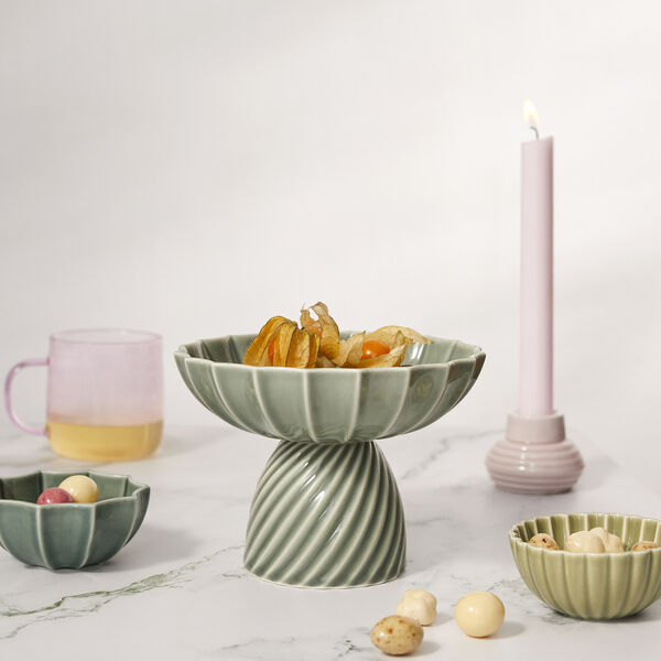 Samsurium Set aus 2 Mini-Schalen, Wasabi & Fichte, Dottir Nordic Design