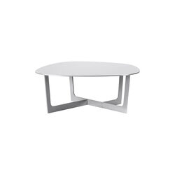 Insula Coffee Table, brushed aluminium, Fredericia Furniture
