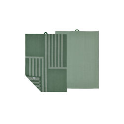 Reflection Tea Towel, pine green, S&ouml;dahl