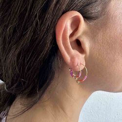 Heidi Ohrring, korallenrot, Nuni Copenhagen