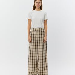 ReineSW karierte Hose mit weitem Bein, grey check, Sofie Schnoor