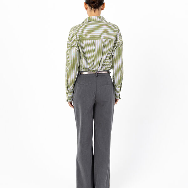 Lockeres gestreiftes Shirt, mit einem Streifen in green, Coster Copenhagen