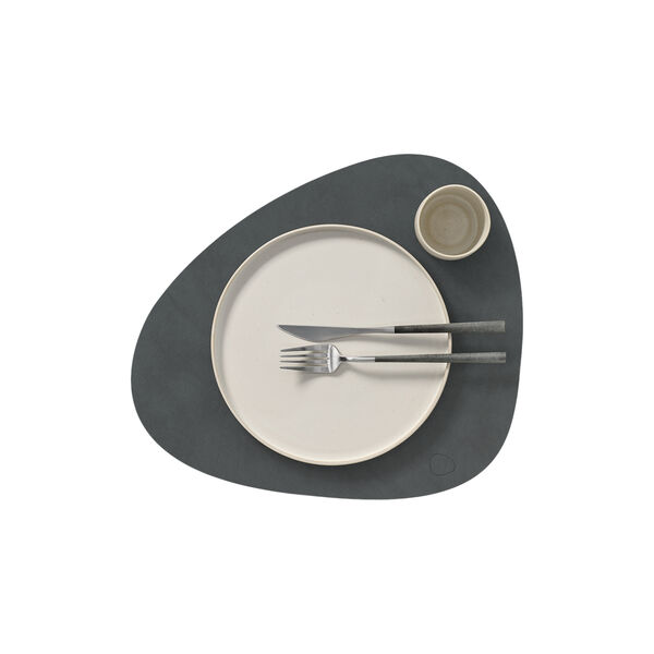 Nupo table mat Curve L, anthracite, LIND DNA
