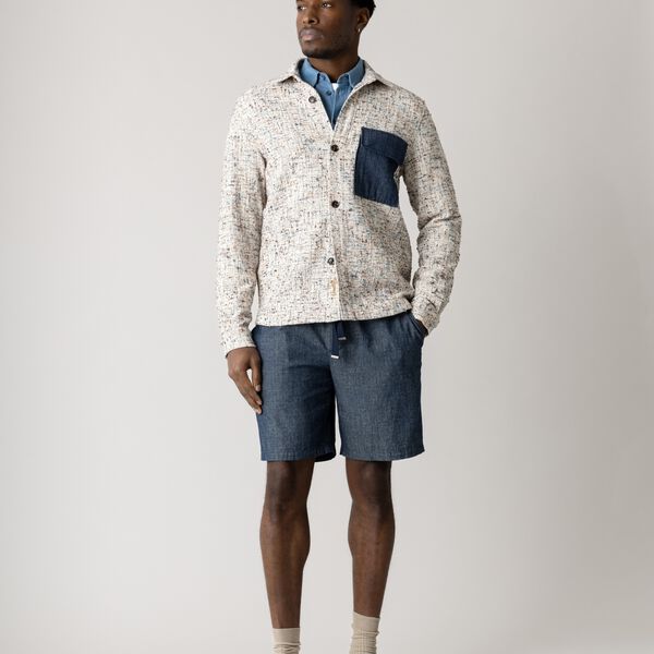 MMGWilson Shorts, blue chambray, MOS MOSH Gallery