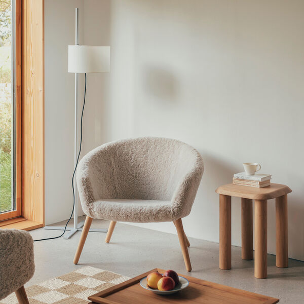 Ditzel Lounge Chair, Moonlight/oiled oak, Fredericia Furniture