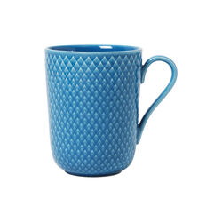 Rhombe Color Mug with Handle, blue, Lyngby Porcel&aelig;n