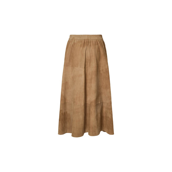 1014PBOJono suede long skirt, camel, PBO