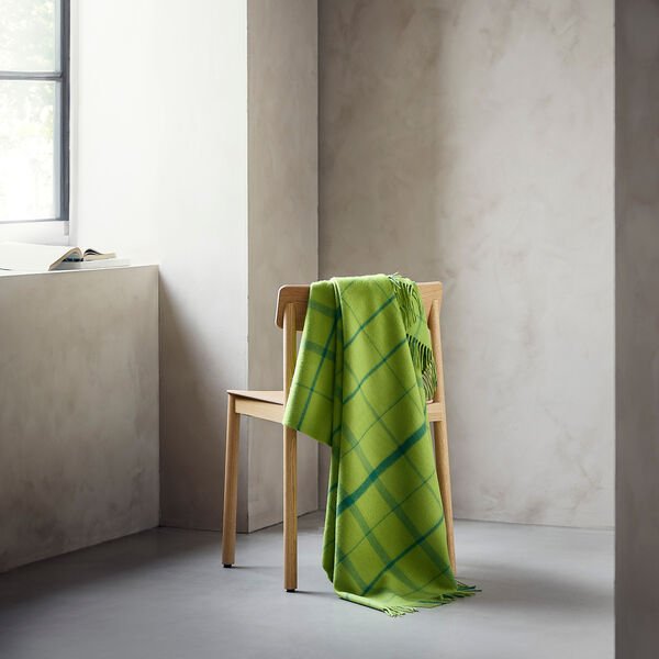 Warp and Weft Throw, 02104 sprout - lime/grass, Silkeborg Uldspinderi