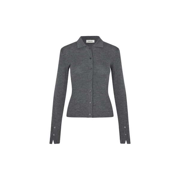 HirokiMD cardigan, dark grey melange, Modstr&ouml;m