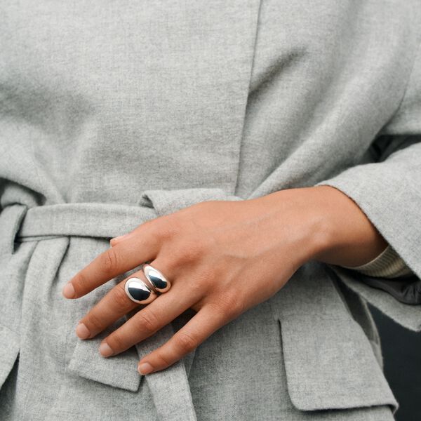 La Pausa Ring, silver plated, Pernille Corydon Jewellery