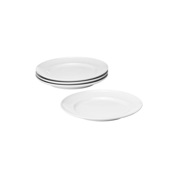 KOPPEL Set aus 4 Lunch-Tellern, 22 cm, wei&szlig;, Georg Jensen