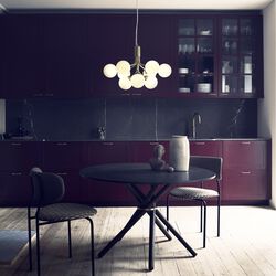 Apiales 9 Pendant, brushed brass/opal, Nuura