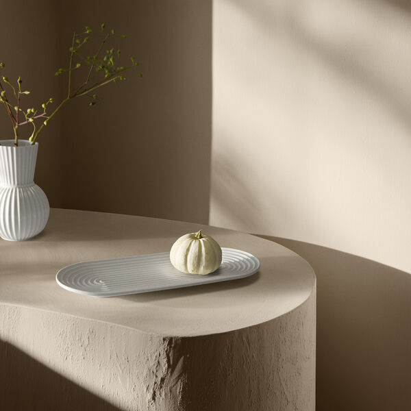 Lyngby Tura Oval Servierplatte Small, Lyngby Porcel&aelig;n