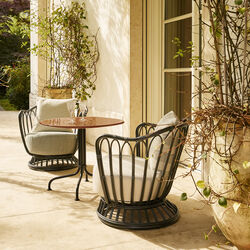 Carmel Bistro Outdoor-Lounge-Tisch, matt steinrot, GUBI