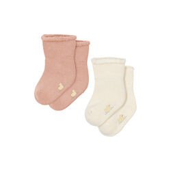 Vicino 2-pack Terry Socks, cameo rose, Konges Sl&oslash;jd