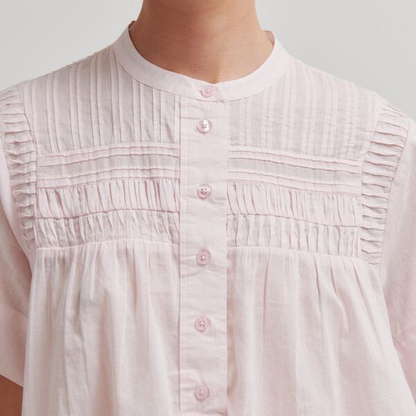 Maise SS Blouse, crystal pink, Second Female