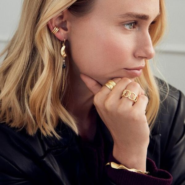 Cilie ring, silver plated, Pure by Nat