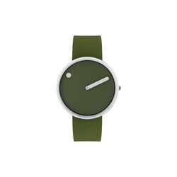 PICTO Wrist Watch, fresh olive/steel/fresh olive, Picto