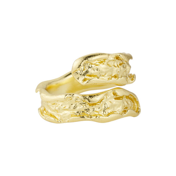 Delilah foil ring  1&frac12; around, gold plaated, Pure by Nat