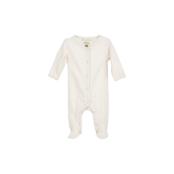 Newborn Suit with Feet, offwhite, Serendipity