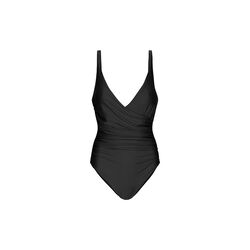 Medewi drapierter Einteiler, nero, Cartel Copenhagen