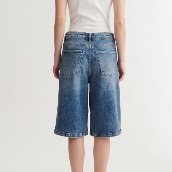Ea Stone W. Shorts, stone washed denim, Basic Apparel