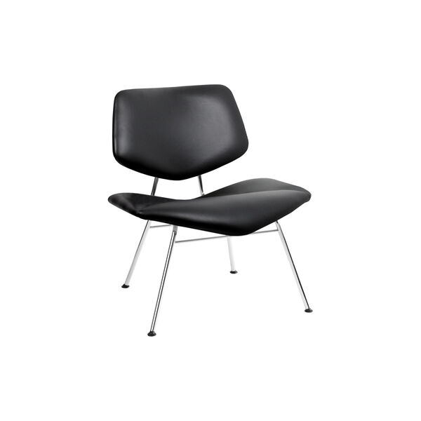 VL135 Cosy vollgepolsterter Loungesessel, Savanne 30307/Chrom, VERMUND